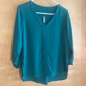 Teal 3/4 Sleeved Blouse